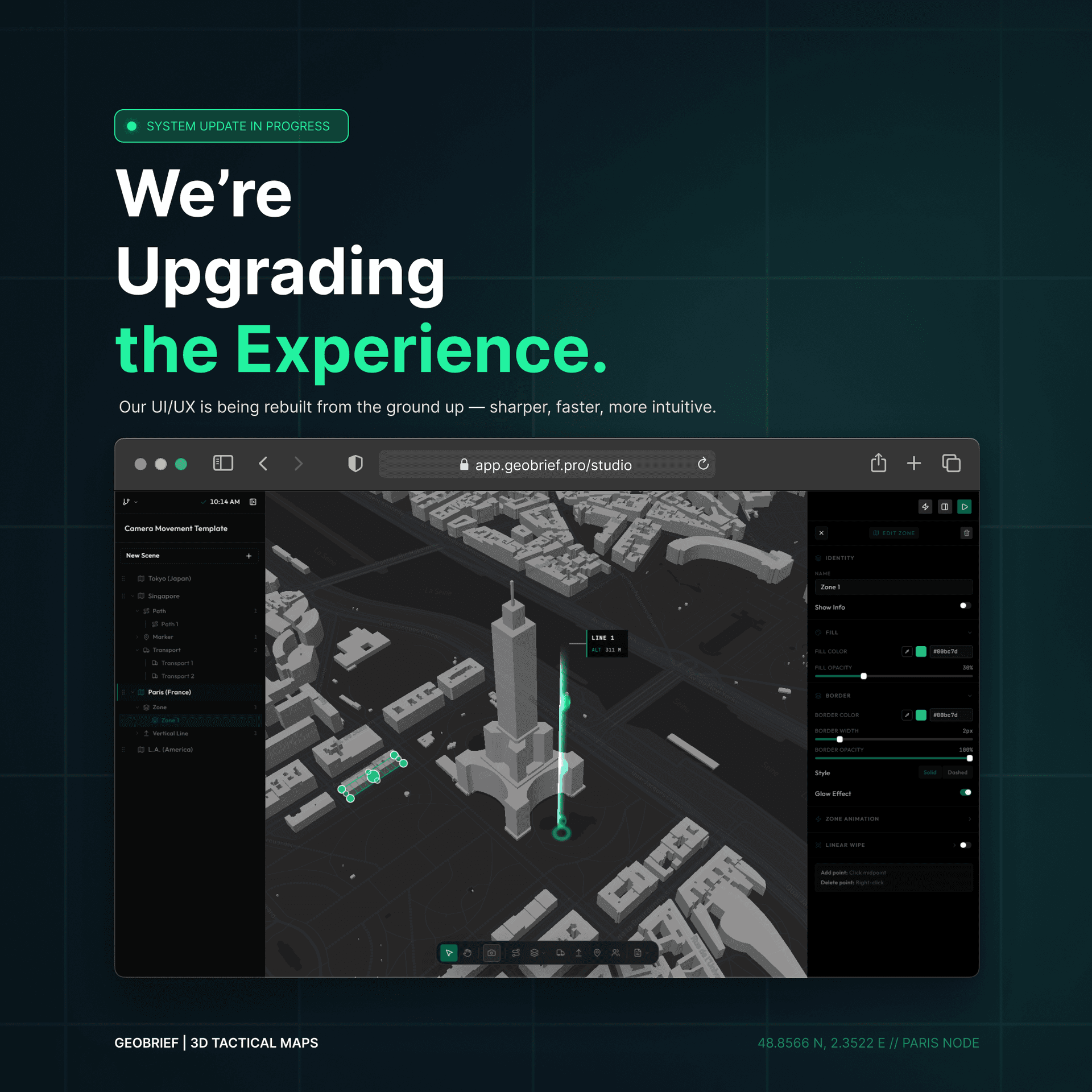 geobrief new ui/ux poster